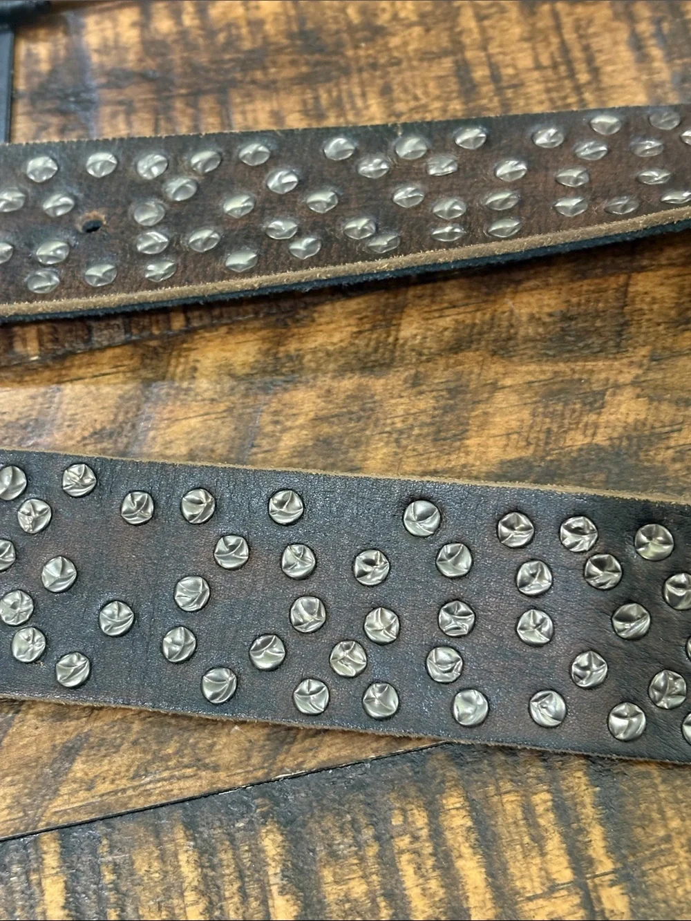 Leather rivet Studded Men's Belt size 38